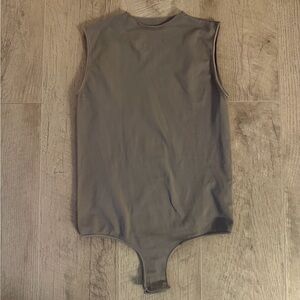 SKIMS Sleeveless Gray Bodysuit